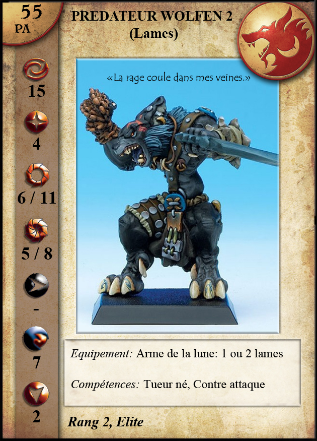 Prédateur Wolfen 2 (Lames)